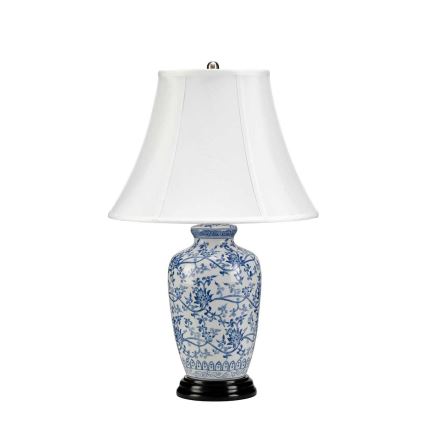 Elstead - Stolná lampa MODRÁ GINGER JAR 1xE27/60W/230V