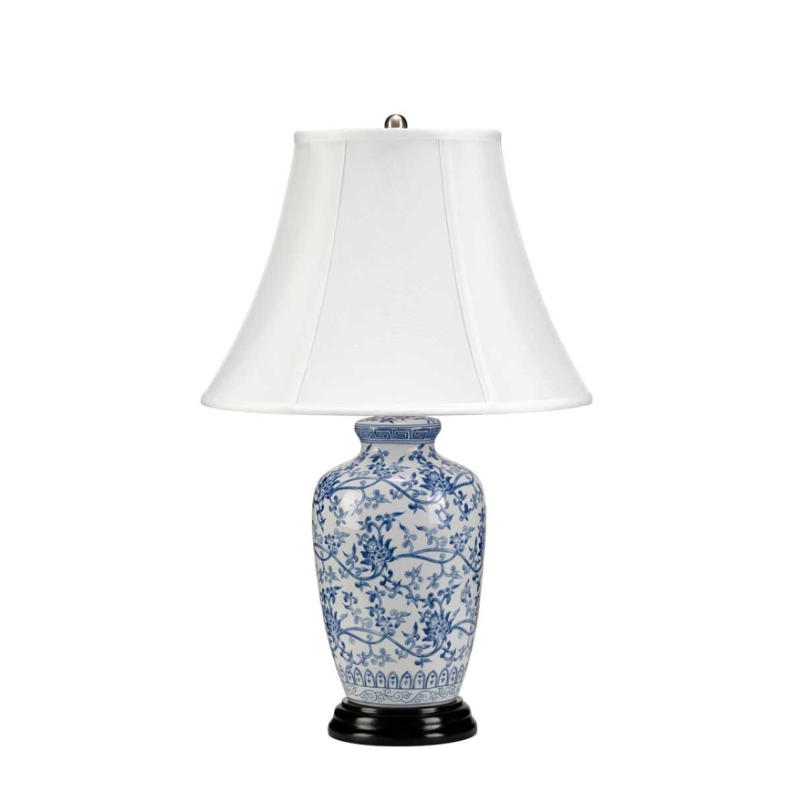 Elstead - Stolná lampa MODRÁ GINGER JAR 1xE27/60W/230V