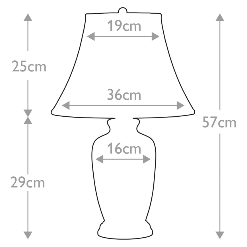 Elstead - Stolná lampa MODRÁ GINGER JAR 1xE27/60W/230V