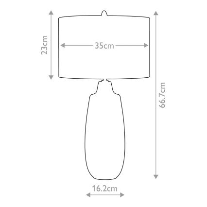 Elstead - Stolná lampa NEWHAM 1xE27/60W/230V