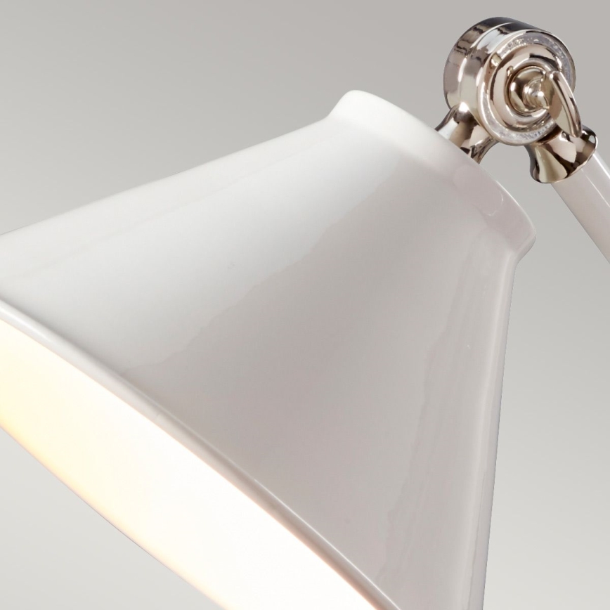 Elstead - Stolná lampa PROVENCE ELEMENT 1xE27/60W/230V biela