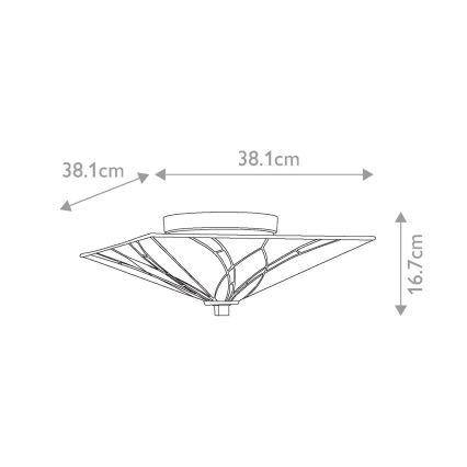Elstead - Stropné svietidlo Tiffany ASHEVILLE 2xE27/60W/230V