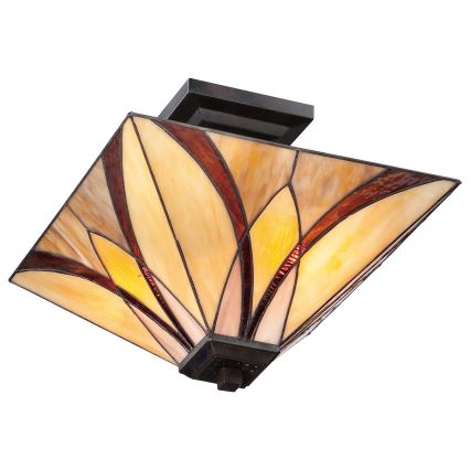 Elstead - Stropné svietidlo Tiffany ASHEVILLE 2xE27/100W/230V