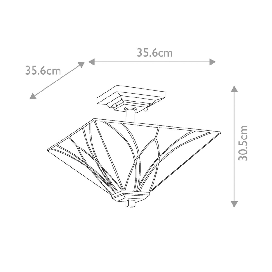 Elstead - Stropné svietidlo Tiffany ASHEVILLE 2xE27/100W/230V