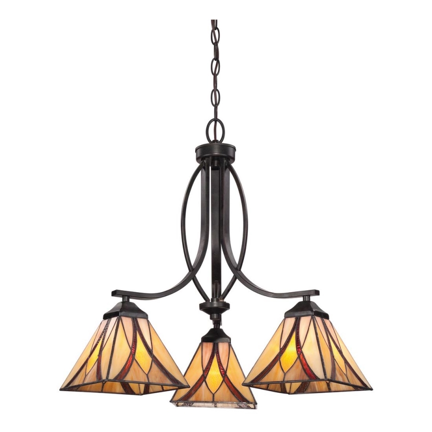 Elstead QZ-ASHEVILLE3 - Luster na reťazi ASHEVILLE 3xE27/60W/230V