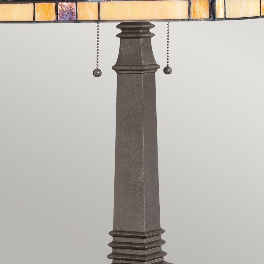 Elstead - Stolná lampa Tiffany FINTON 2xE27/60W/230V