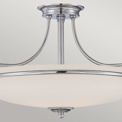 Elstead - Prisadený luster GRIFFIN 3xE27/100W/230V lesklý chróm