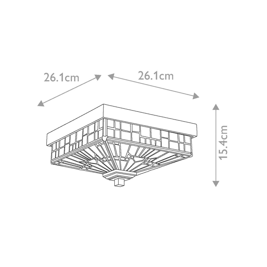 Elstead QZ-INGLENOOK-F - Vonkajšie stropné svietidlo INGLENOOK 2xE27/60W/230V IP44