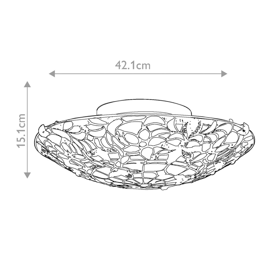 Elstead QZ-KAMI-F - Stropné svietidlo KAMI 2xE27/60W/230V