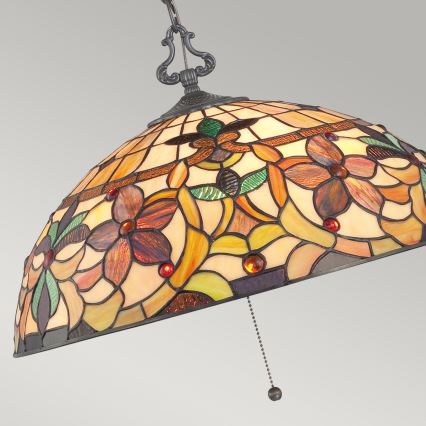 Elstead - Luster na reťazi Tiffany KAMI 3xE27/60W/230V