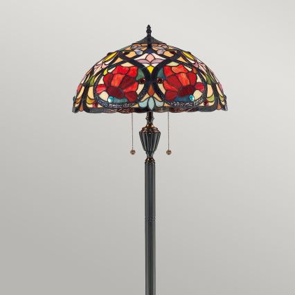 Elstead - Stojacia lampa Tiffany LARISSA 2xE27/100W/230V