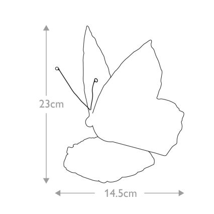 Elstead QZ-OBUTTERFLY-TL - LED Dekoračné svietidlo TIFFANY 1xG9/3W/12/230V motýľ