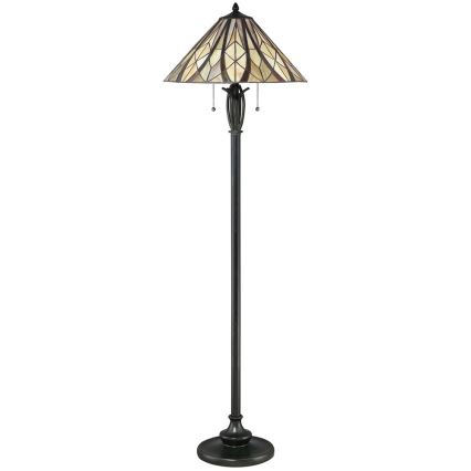Elstead - Stojacia lampa Tiffany VICTORY 2xE27/60W/230V