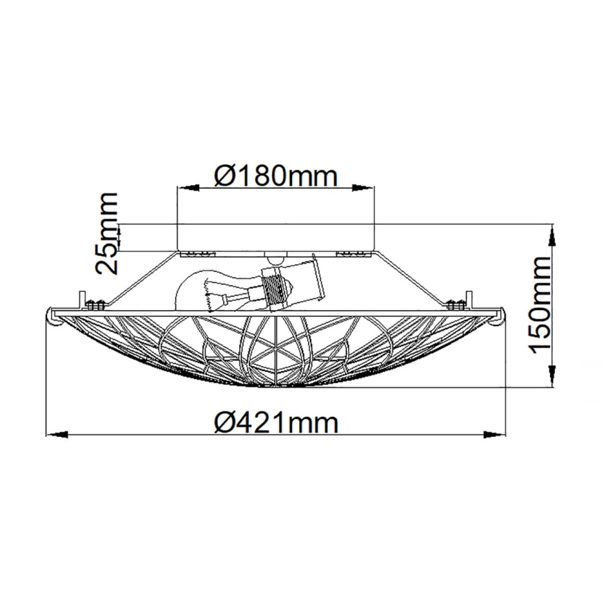 Elstead - Stropné svietidlo Tiffany VICTORY 2xE27/60W/230V