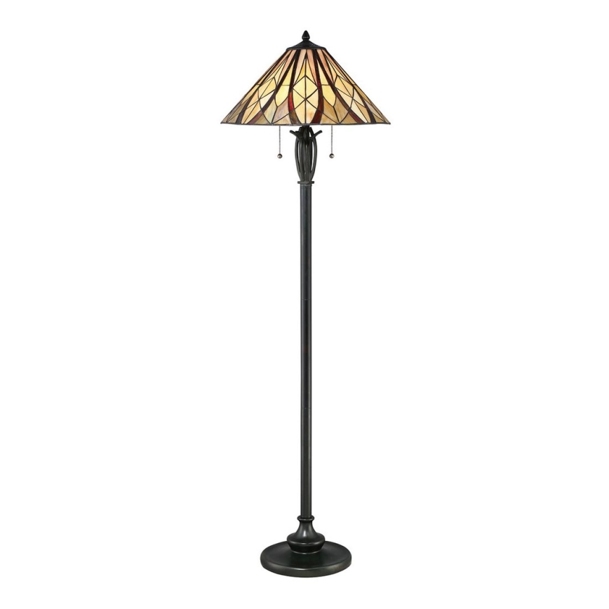 Elstead - Stojacia lampa Tiffany VICTORY 2xE27/60W/230V