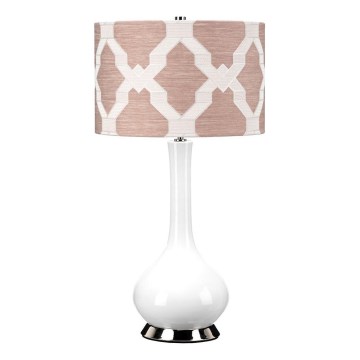 Elstead - Stolná lampa MILO 1xE27/60W/230V ružová