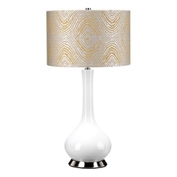 Elstead - Stolná lampa MILO 1xE27/60W/230V šedá/zlatá