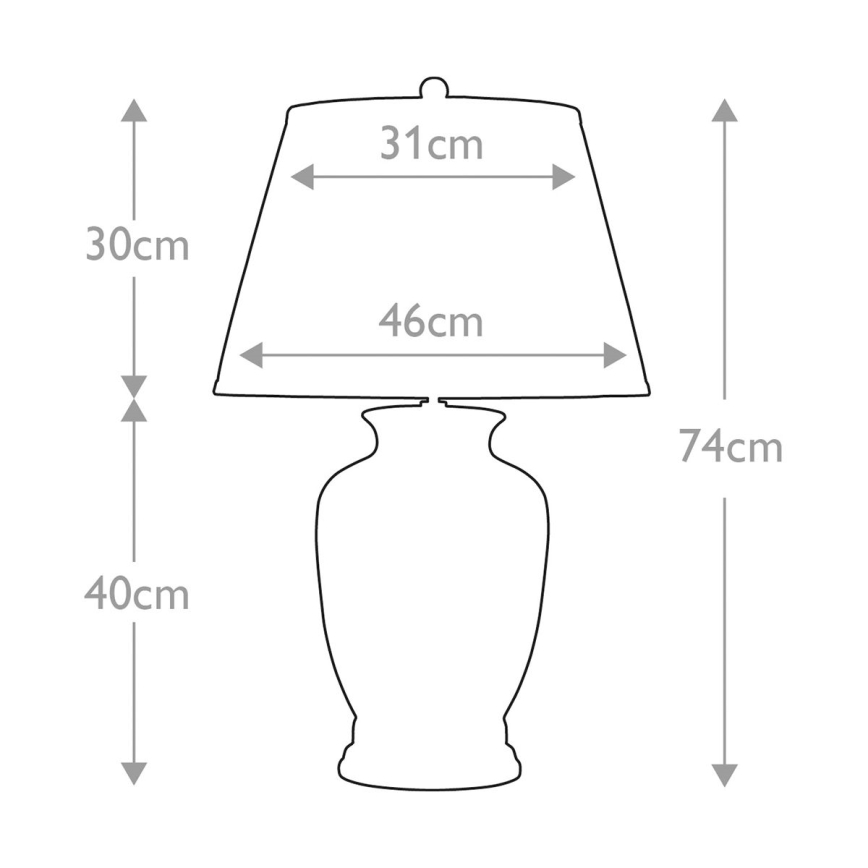 Elstead - Stolná lampa MORRIS 1xE27/60W/230V