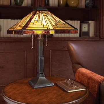 Elstead - Stolová lampa Tiffany STEPHEN 2xE27/60W/230V
