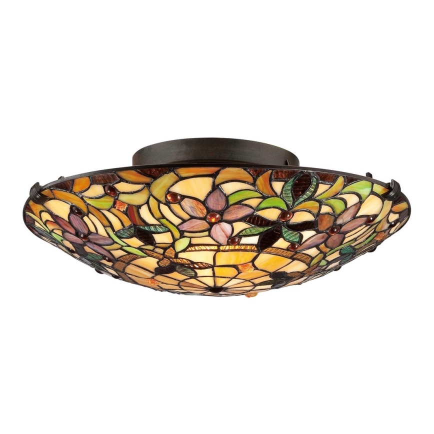 Elstead - Stropné svietidlo Tiffany KAMI 2xE27/60W/230V