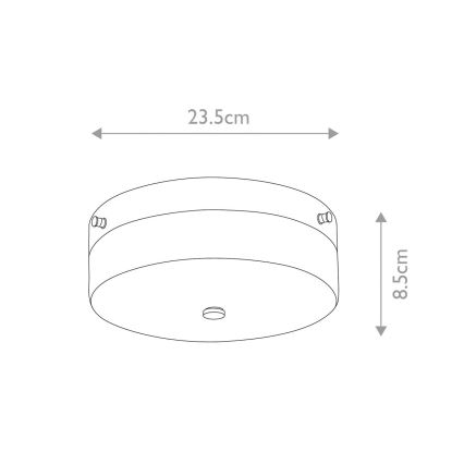 Elstead - LED kúpeľňové stropné svietidlo TAMAR 1xGX53/5,7W/230V IP44 lesklý chróm