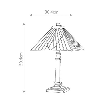 Elstead - Stolná lampa ALDERLEY 1xE27/60W/230V
