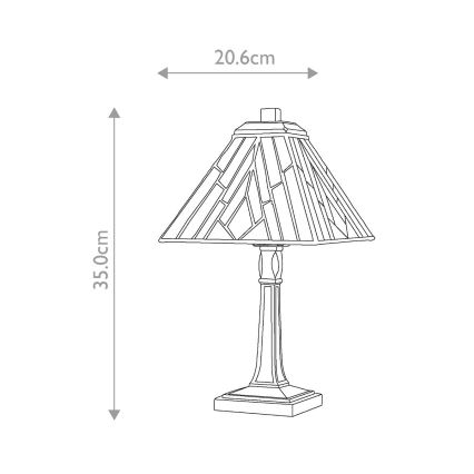 Elstead - Stolová lampa Tiffany ALDERLEY 1xE14/40W/230V 35 cm
