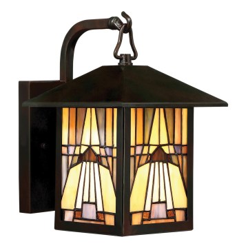 Elstead - Vonkajšie nástenné svietidlo Tiffany INGLENOOK 1xE27/60W/230V IP44
