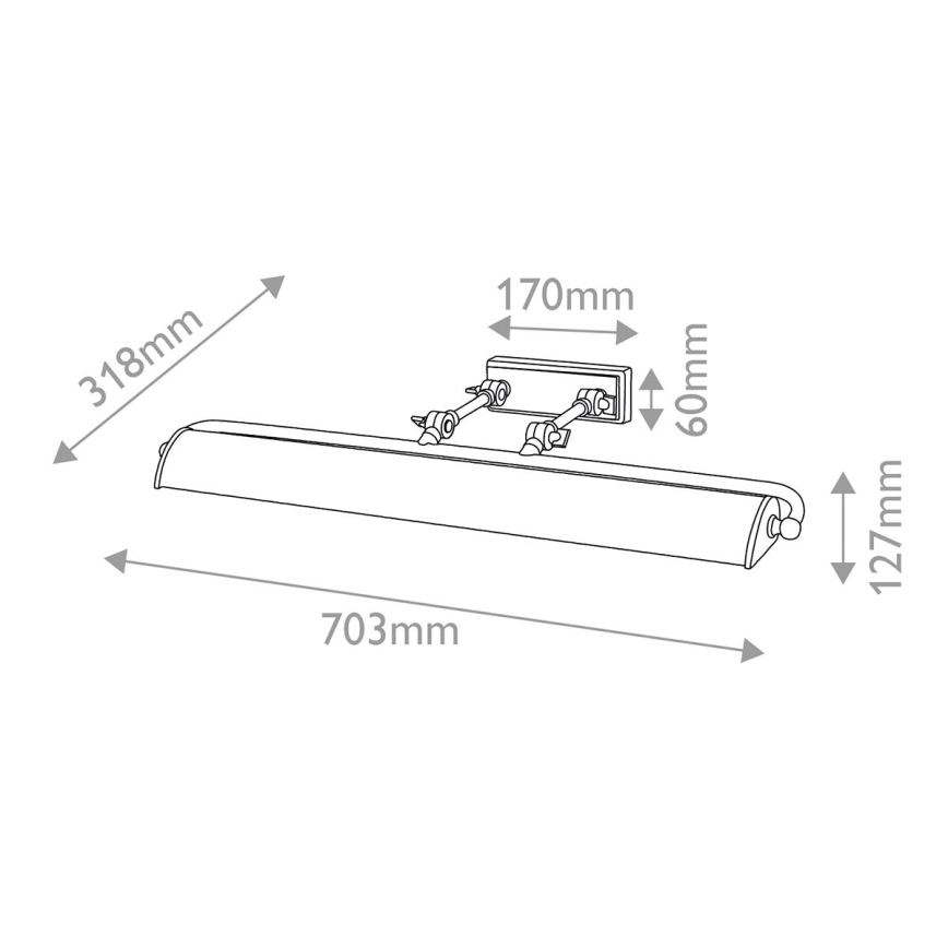 Elstead - Obrazové svietidlo WINCHFIELD 4xE14/40W/230V zlaté