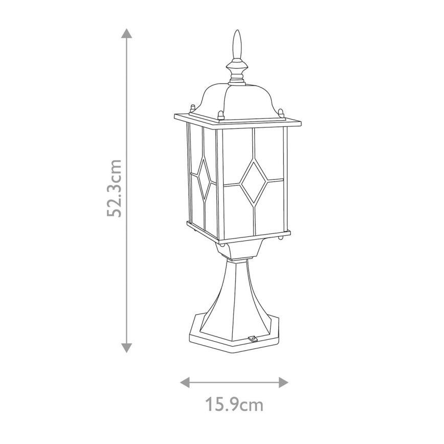Elstead WX3 - Vonkajšia lampa WEXFORD 1xE27/100W/230V IP44