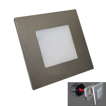 Luxera 48305 - LED orientačné svietidlo STEP LIGHT 16xLED SMD/1W/230V