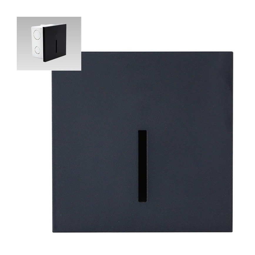 Emithor 70431 - LED Schodiskové svietidlo LINE LED/1W/230V 4000K čierna