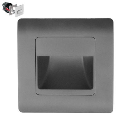 Emithor 70439 - LED Schodiskové svietidlo STEP LIGHT LED/1W/230V antracit