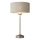 Endon 100646 - Stolná lampa HIGHCLERE, 1×E14/7W/230V, béžová s matným chrómom, priemer 25 cm