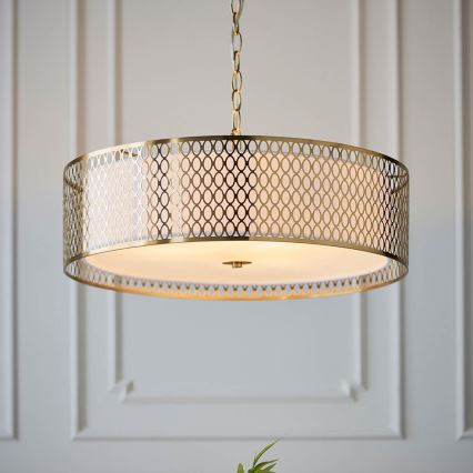 Endon 101569 - Luster na reťazi CORDERO 3xE27/10W/230V zlatý