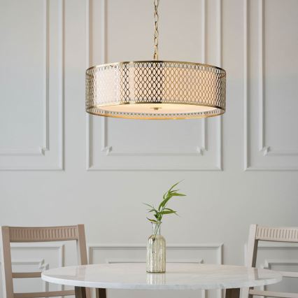 Endon 101569 - Luster na reťazi CORDERO 3xE27/10W/230V zlatý