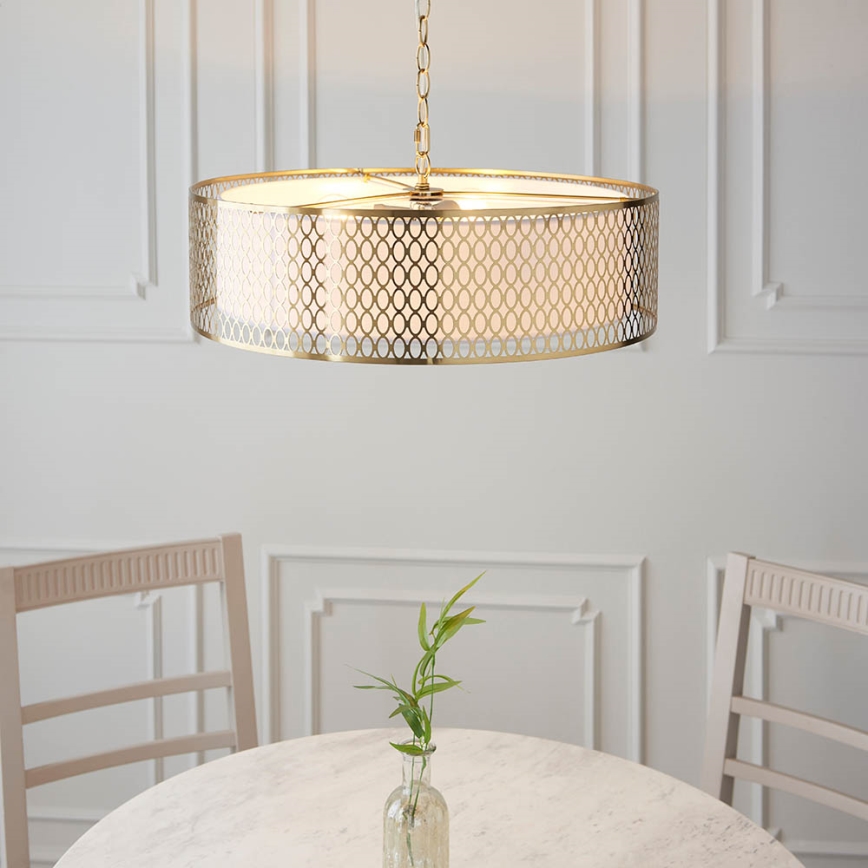 Endon 101569 - Luster na reťazi CORDERO 3xE27/10W/230V zlatý