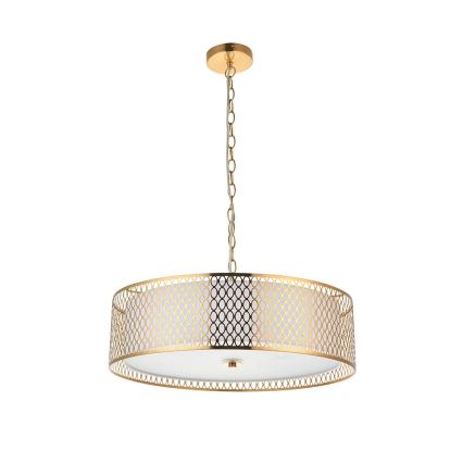 Endon 101569 - Luster na reťazi CORDERO 3xE27/10W/230V zlatý