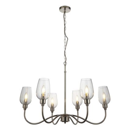 Endon 103315 - Luster na reťazi 6xE14/6W/230V lesklý chróm