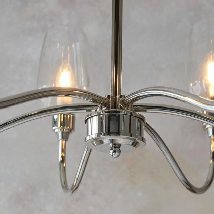 Endon 103315 - Luster na reťazi 6xE14/6W/230V lesklý chróm