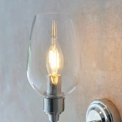 Endon 103316 - Nástenné svietidlo STOURTON 1xE14/6W/230V lesklý chróm