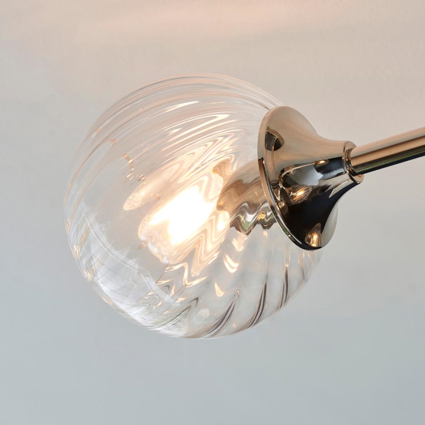 Endon 104050 - Luster na tyči ALLEGRA 6xE14/7W/230V lesklý chróm/číra