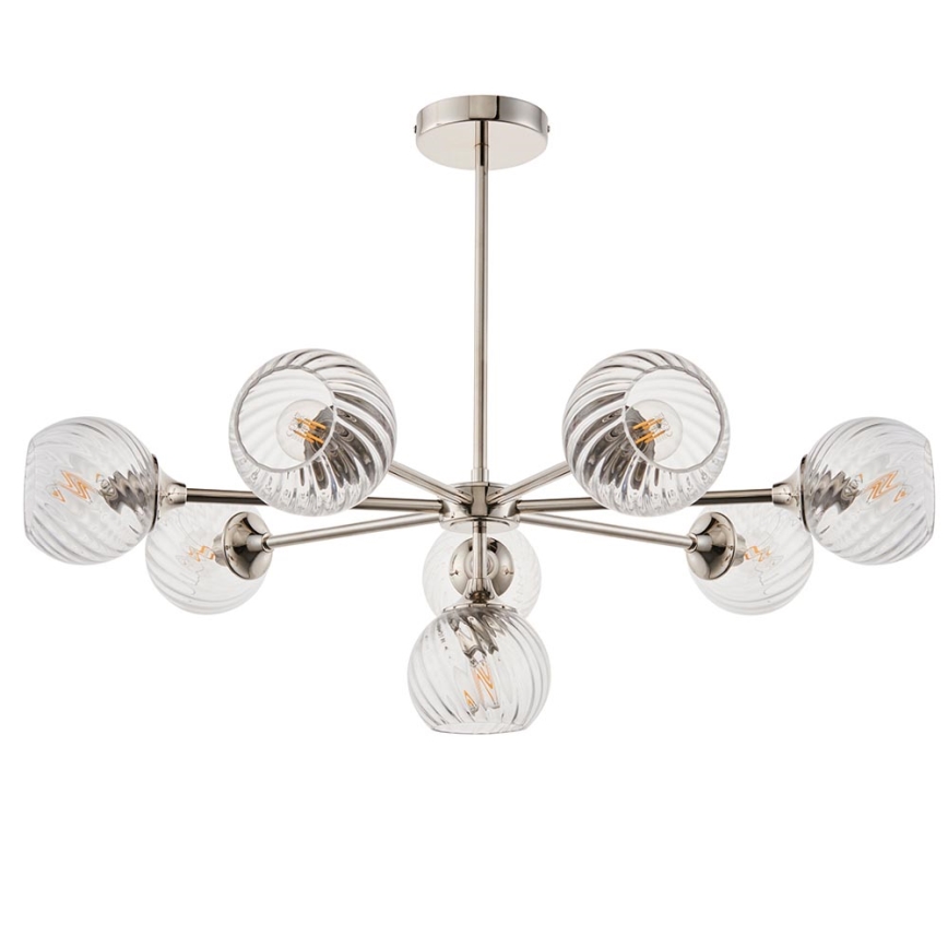 Endon 104051 - Luster na tyči ALLEGRA 8xE14/7W/230V lesklý chróm