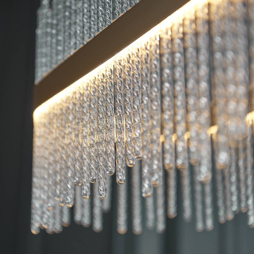 Endon 104082 - ADRIEL LED stmievateľný závesný luster na lanku LED/47W/230V 3000K zlatá/číra