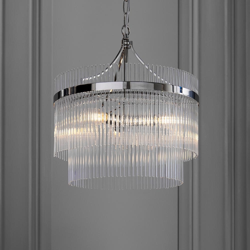 Endon 104113 - Luster na reťazi MARIETTA 3xE14/7W/230V lesklý chróm