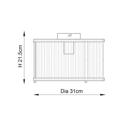 Endon 106265 - Stropné svietidlo RIDGETON 1xE27/10W/230V mosadzné