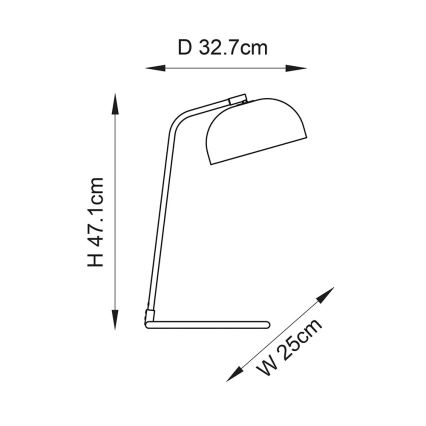 Endon 106336 - Stolná lampa BRAIR 1xE14/7W/230V čierna