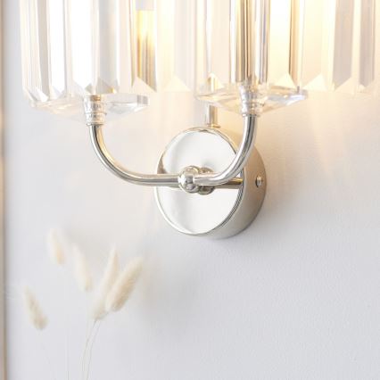 Endon 106448 - Nástenné svietidlo CHESTERFIELD 2xE14/6W/230V lesklý chróm