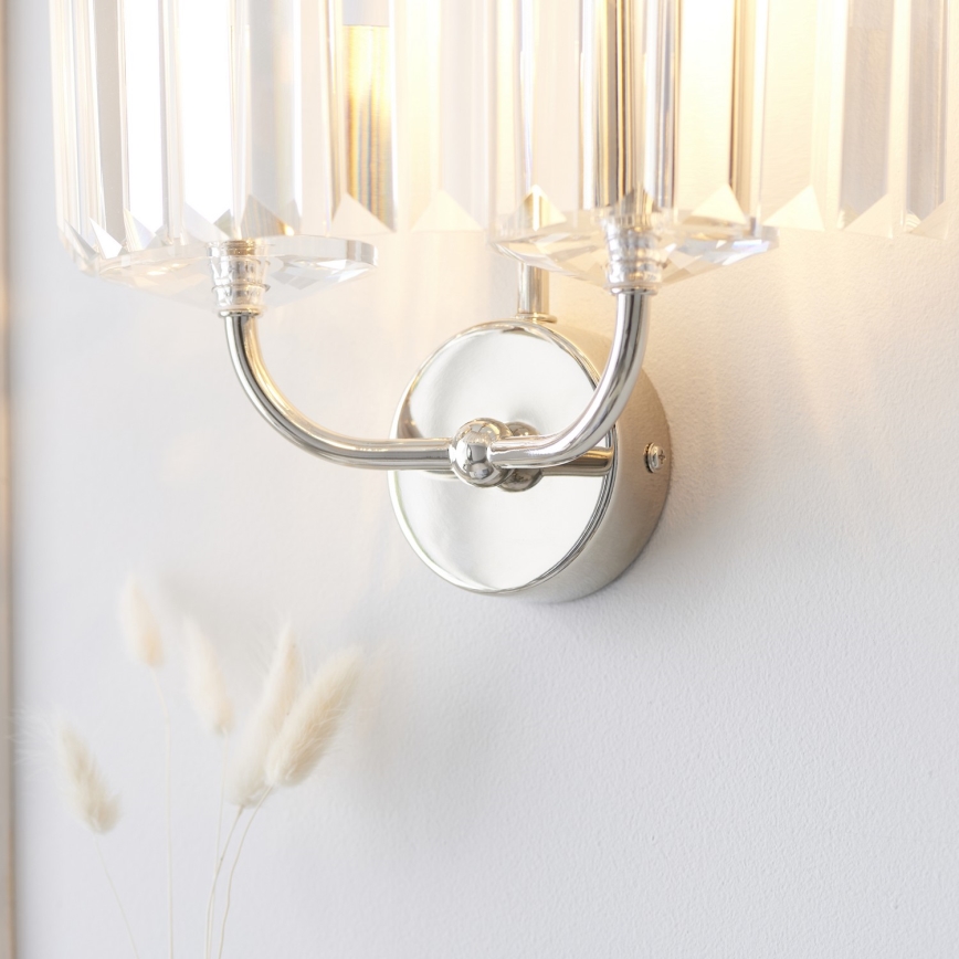 Endon 106448 - Nástenné svietidlo CHESTERFIELD 2xE14/6W/230V lesklý chróm