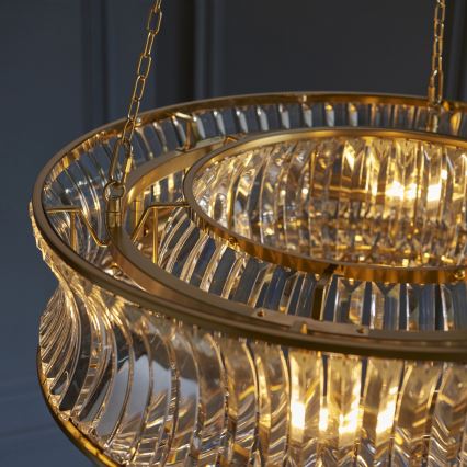 Endon 106811 - Luster na reťazi 6xE14/6W/230V zlatý